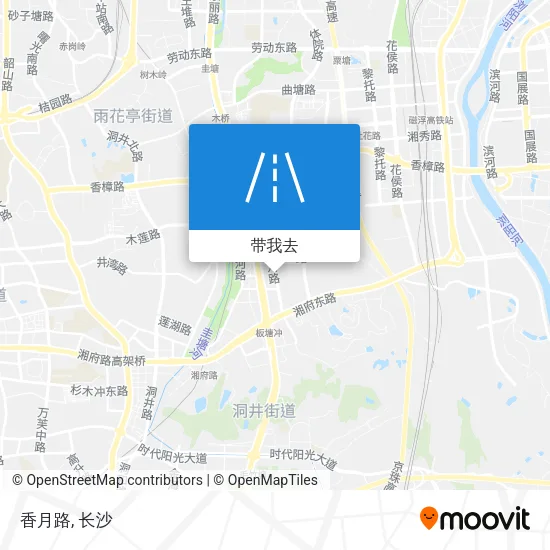 香月路地图