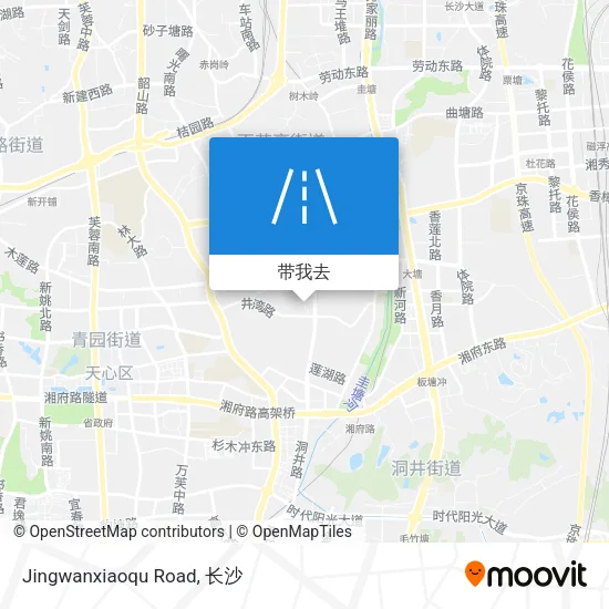 Jingwanxiaoqu Road地图