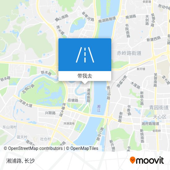 湘浦路地图