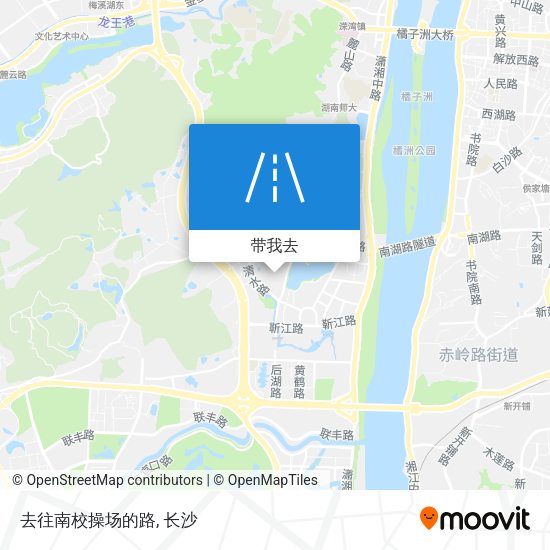 去往南校操场的路地图
