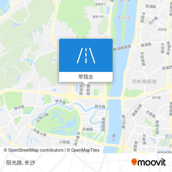 阳光路地图