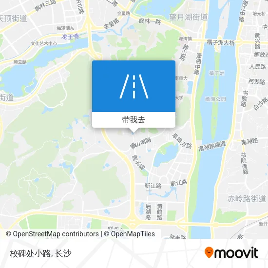 校碑处小路地图