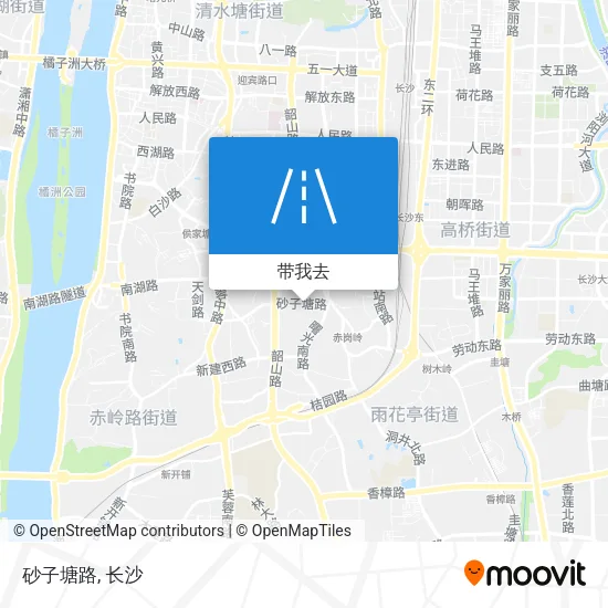 砂子塘路地图