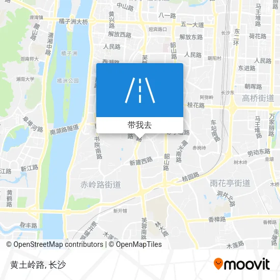 黄土岭路地图