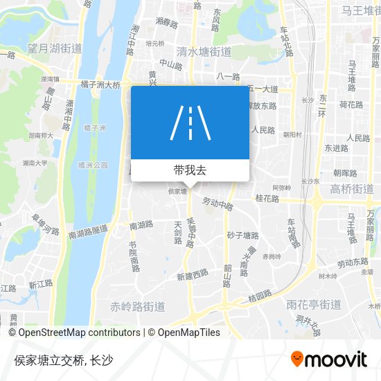 侯家塘立交桥地图