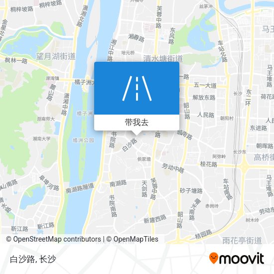 白沙路地图