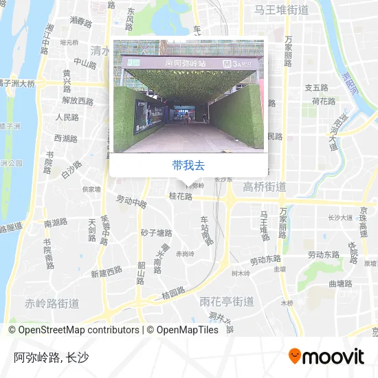 阿弥岭路地图
