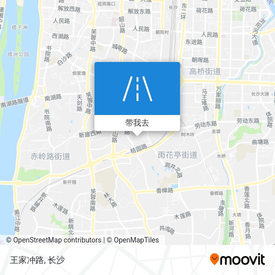 王家冲路地图