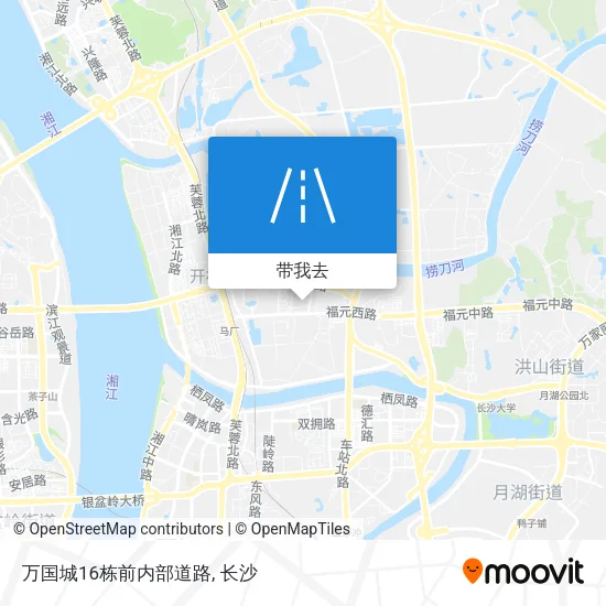 万国城16栋前内部道路地图