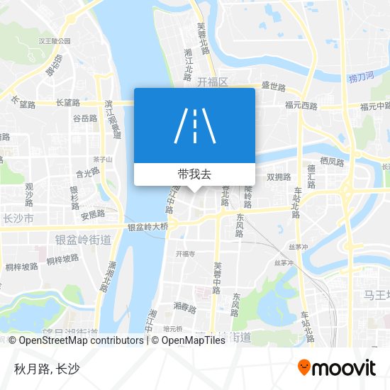 秋月路地图