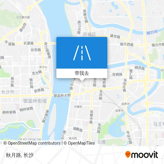 秋月路地图