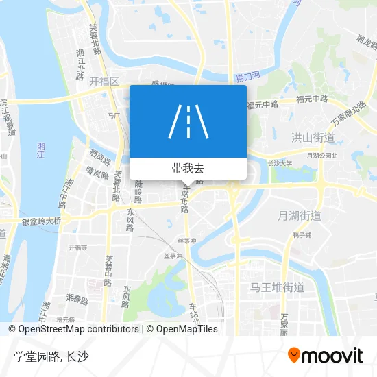 学堂园路地图