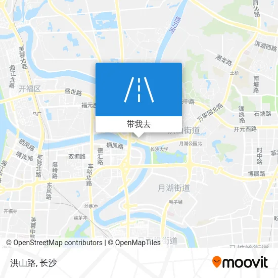 洪山路地图