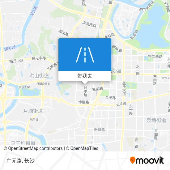 广元路地图