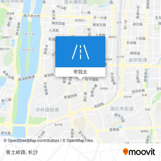 黄土岭路地图