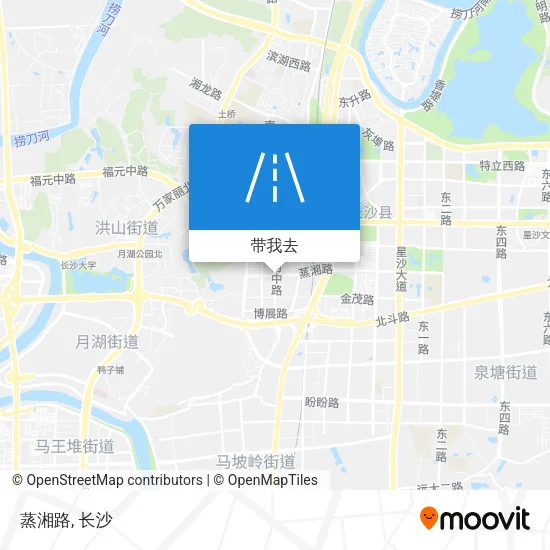 蒸湘路地图
