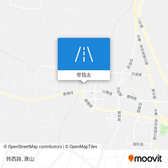 韩西路地图