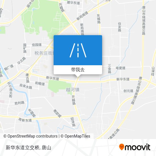 新华东道立交桥地图