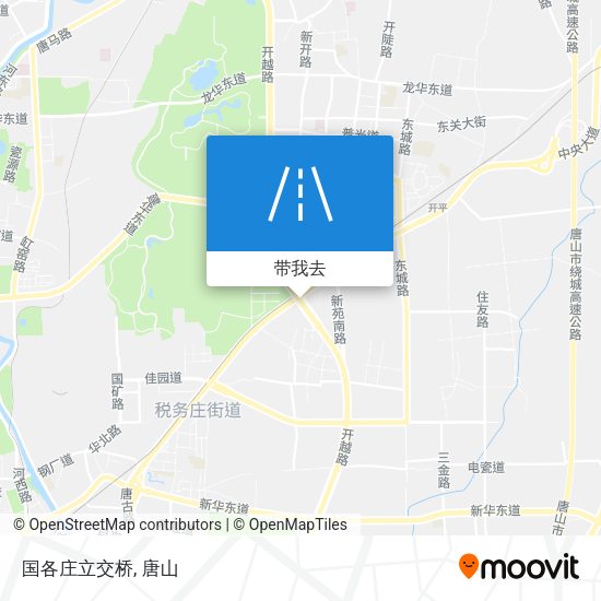 国各庄立交桥地图