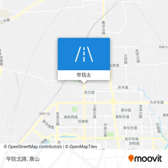 学院北路地图