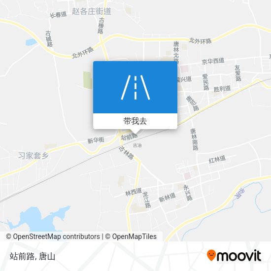 站前路地图