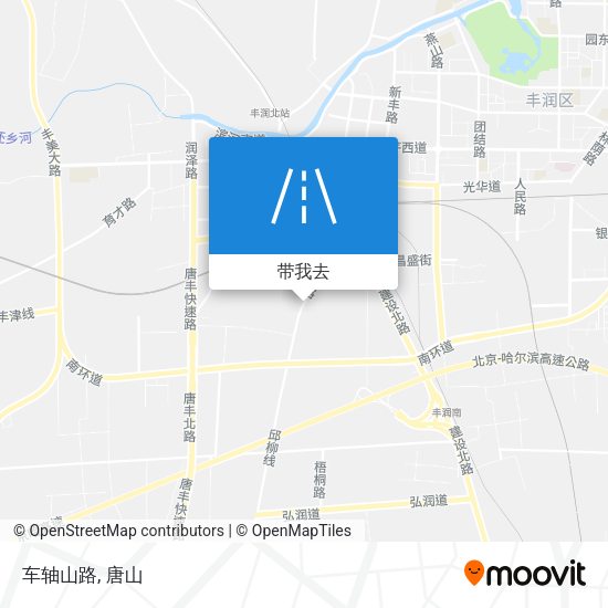 车轴山路地图