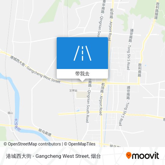 港城西大街 - Gangcheng West Street地图