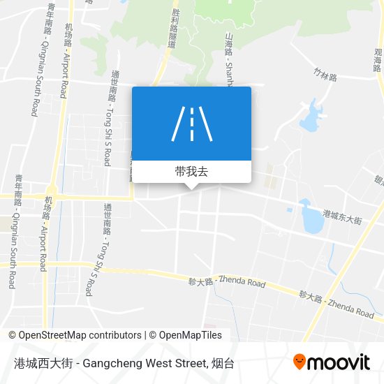 港城西大街 - Gangcheng West Street地图