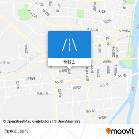 鸿福街地图
