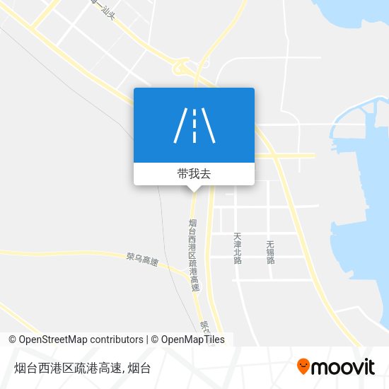 烟台西港区疏港高速地图