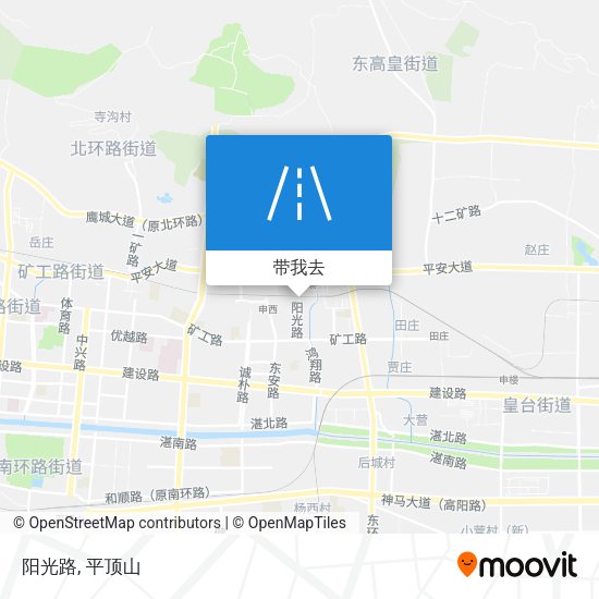 阳光路地图