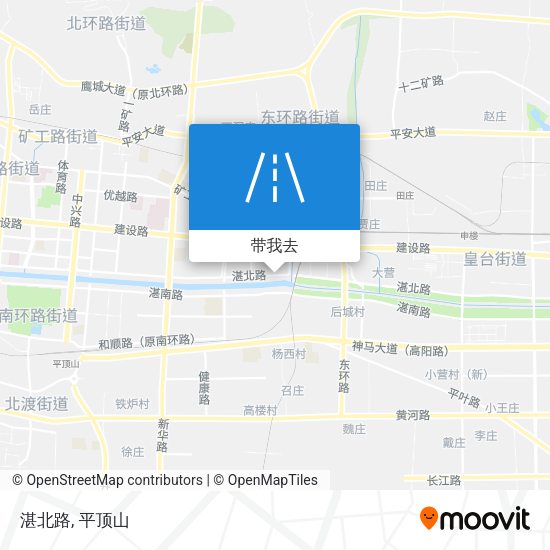 湛北路地图