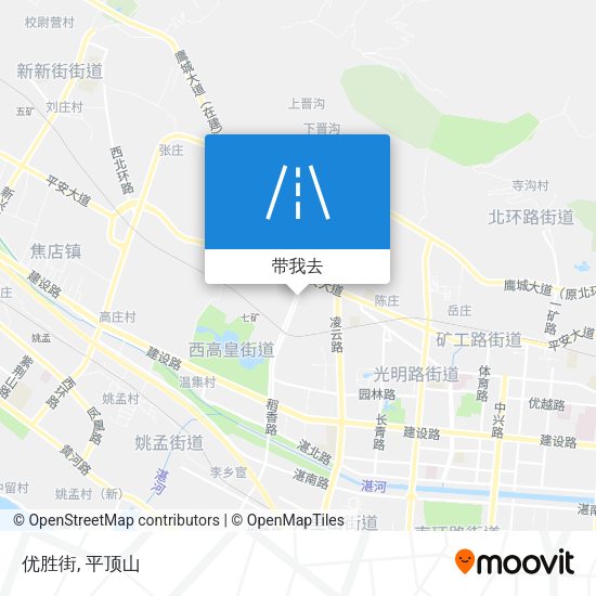 优胜街地图