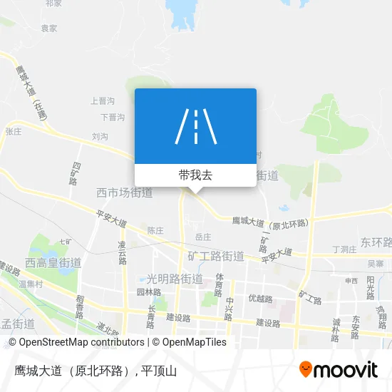 鹰城大道（原北环路）地图