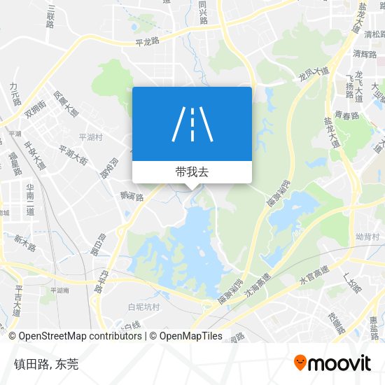 镇田路地图