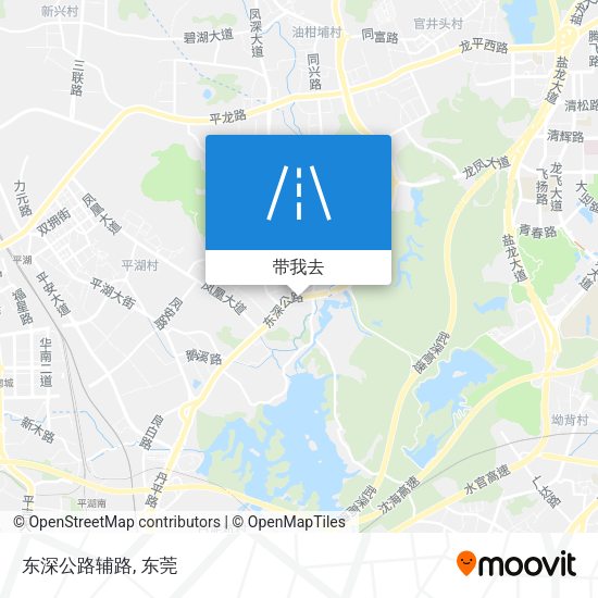 东深公路辅路地图