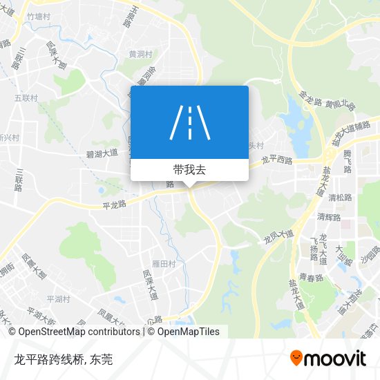 龙平路跨线桥地图