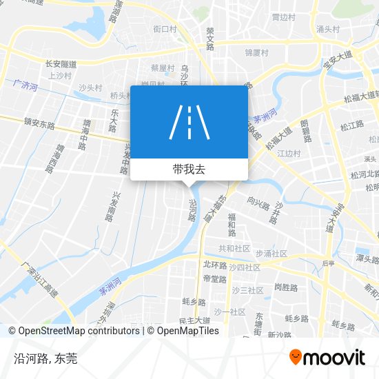 沿河路地图