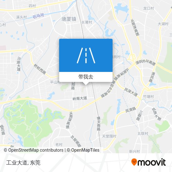 工业大道地图