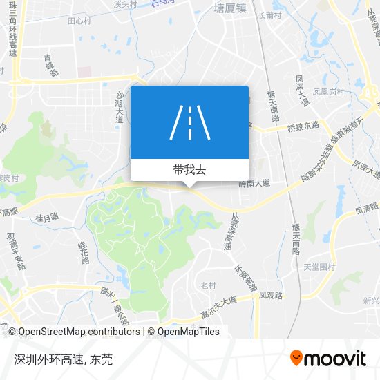深圳外环高速地图