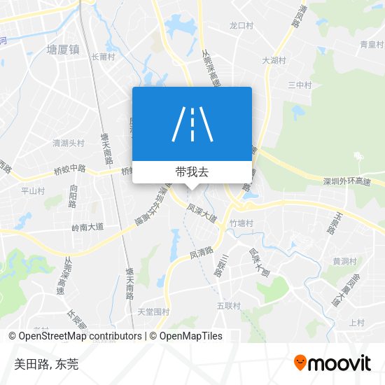 美田路地图