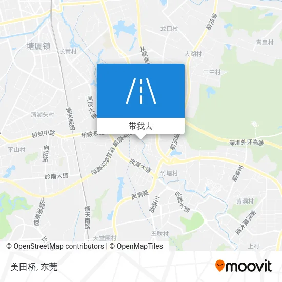 美田桥地图