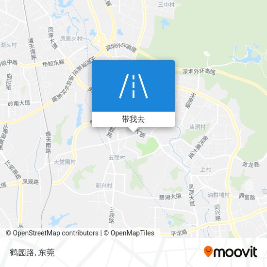 鹤园路地图