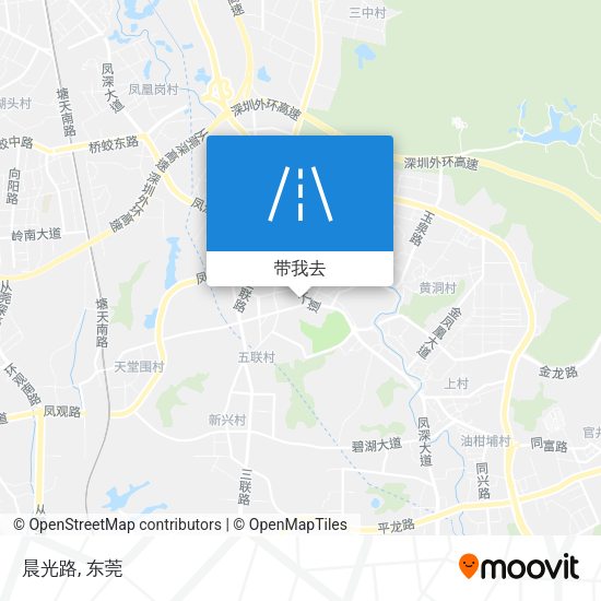 晨光路地图