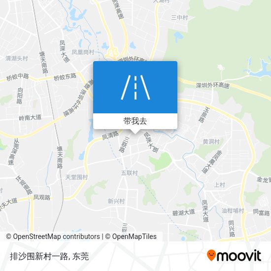 排沙围新村一路地图