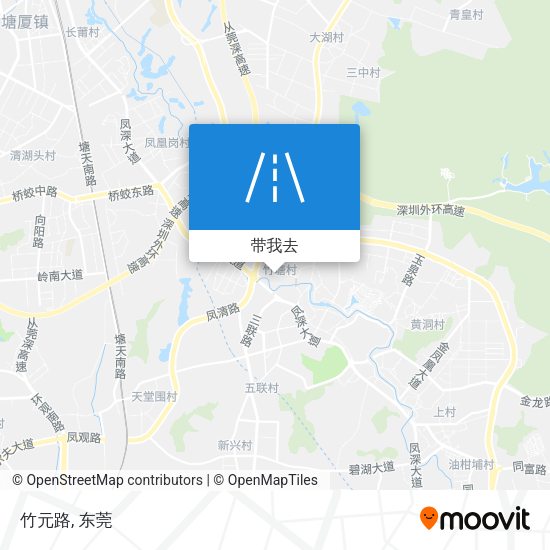 竹元路地图