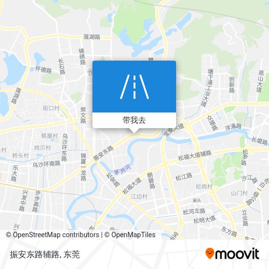 振安东路辅路地图