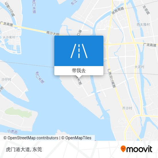 虎门港大道地图