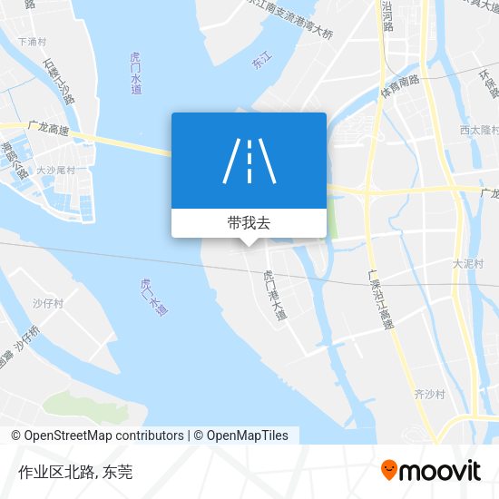 作业区北路地图