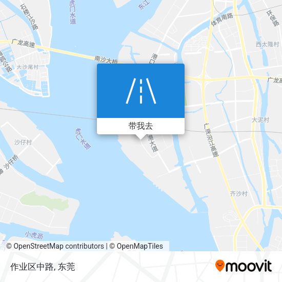 作业区中路地图